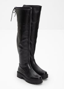 Overknee Stiefel, schwarz, Größe 37, bonprix