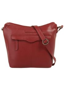 Bruno Banani Schoudertas echt leder dames tassen maat 86 rood