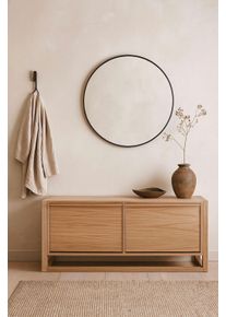 WOODMAN Zitbank NewEst in scandinavisch design, houtfineer van eiken, fsc halbankjes bruin