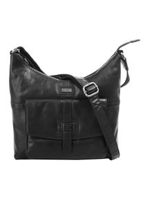 SPIKES & SPARROW Spikes & Sparrow Schoudertas echt leder dames tassen maat 38-34 zwart