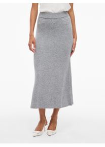 Vila Maxirok VIRIL ANKLE KNIT SKIRT - NOOS dames maxirokken maat L (40) grijs