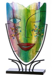 Casablanca by Gilde Siervaas Amour Vase aus Glas (1 stuk) vazen & bloempotten maat -