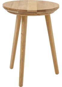 MCA furniture Zithocker Agra, TOPSELLER! Houten kruk, massief eiken, geolied, klassiek ontwerp hockers bruin