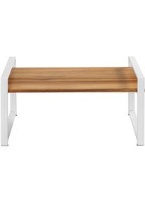 Wenko Keukenrek Modell Louisa met acaciahouten plank, staande plank voor het werkblad keukenrekjes wit