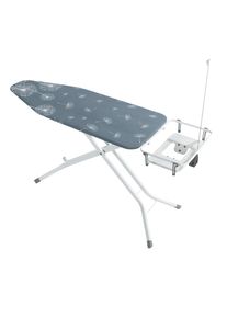 Wenko Strijkplank Model Professional in hoogte verstelbare strijkplank met kabelgeleiding en stopcontact strijkplanken grijs
