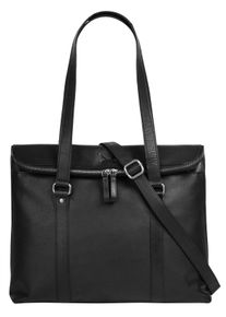 Sansibar Shopper echt leder dames shoppers maat Onesize zwart