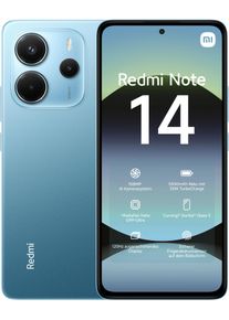 Xiaomi Smartphone Redmi Note 14 telefonie blauw
