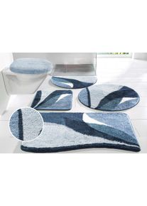 my home Badmat Magnus, badmat, badkamer tapijt meerkleurig, badmat, badmatten ook als 2-delige set & rond badmatten maat 8 blauw