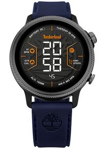 Timberland Smartwatch TRAIL FORCE Armbandhorloge, herenhorloge, leren armband, Bluetooth, drinkherinnering (set, 2-delig, Met zwart siliconen