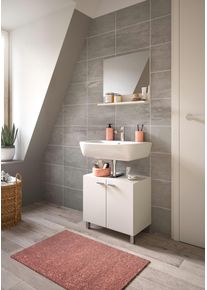 Welltime Badmeubelset Tampa, bestaand uit wastafelonderkast en spiegel, breedte 57cm(set, 2 stuks) badmeubelsets wit