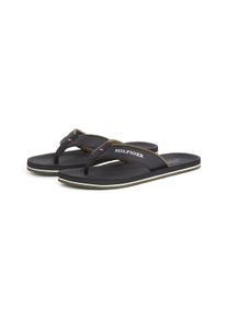 Tommy Hilfiger Teenslippers PADDED COMFORT HILFIGER B SANDAL , zomerschoen, slippers, badschoen met logo-opdruk heren slippers maat 41 zwart
