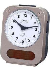 FILIUS zeitdesign Radiografische wekker Solar, verlichting, Made in Germany, slaapkamer wekkers goud(kleur)
