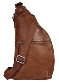 SPIKES & SPARROW Spikes & Sparrow Schoudertas echt leder unisex tassen maat Onesize bruin