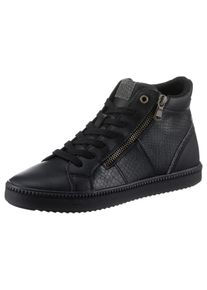 Geox Sneakers D BLOMIEE B High top sneaker, veterschoenen, winterlaarzen met rits dames schoenen maat 35 zwart