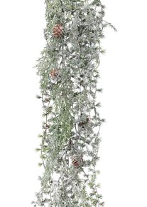 my home Winterse kunstplant Kerstversiering, kerstguirlande Guirlande, frozen, lengte 180 cm kunstguirlandes groen