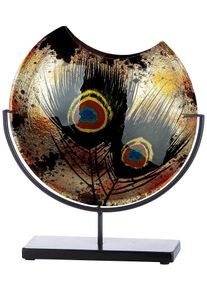 Casablanca by Gilde Siervaas Peacock van glas, hoogte ca. 37 cm vazen & bloempotten maat -