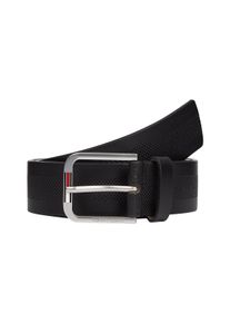 Tommy Jeans Leren riem TJM AUSTIN 3.5 Eenvoudige pin sluiting met logo, zachte haptiek heren riemen maat 115 zwart