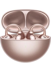 Huawei Draadloze in-ear hoofdtelefoon FreeClip in een nieuw bolvormig ontwerp, bluetooth 5.3 en ruisonderdrukking oordopjes goud(kleur)
