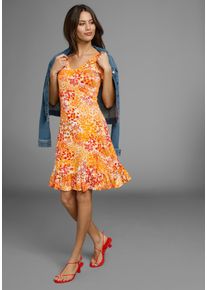 Laura Scott Zomerjurk sportief-vrouwelijk skaterjurk, mini-lengte dames zomerjurken maat 44 oranje