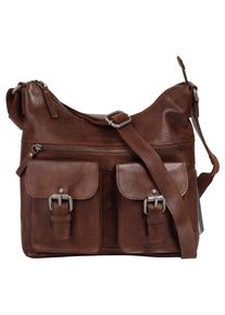 SPIKES & SPARROW Spikes & Sparrow Schoudertas echt leder dames tassen maat Onesize bruin