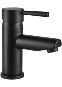 Welltime Wastafelkraan Paris black loodvrije edelstalen kraan, wastafelkraan met uitloop wastafelkranen zwart
