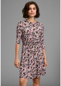 Laura Scott Jerseyjurk sportief-vrouwelijk met bloemrijk alloverpatroon - nieuwe collectie dames jerseyjurken maat 34 multicolor