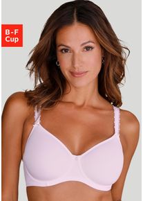 Nuance Minimizer-bh met beugel & lichte spacer-cups, met speelse kanten bandjes dames minimizer bh's maat C wit