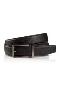 MONTI Leren riem 3,5 cm breed, klassiek-business, automatische sluiting - past altijd heren riemen maat 100 bruin