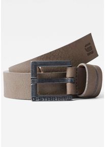 G-Star Raw Leren riem New Duko Belt heren riemen maat 100 grijs