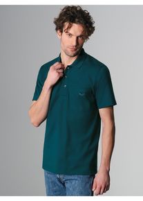 TRIGEMA Poloshirt TRIGEMA Poloshirt (1-delig) heren t-shirts maat L groen