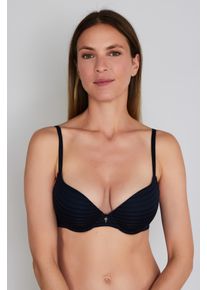 JOOP! T-shirt-bh Eenvoud met fijne ribstructuur, naadloze cups, zachte stretchkwaliteit dames minimizer bh's maat 70C blauw