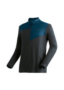 Maier Sports Coltrui Felian Heren midlayer, onderhoudsvriendelijk half-rits fleece, regular fit heren truien maat 48 zwart