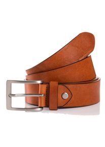 Tom Tailor Leren riem TTJADEN 3,5 cm brede herenriem, ideaal voor jeans tot maat 120 heren riemen maat 90 bruin