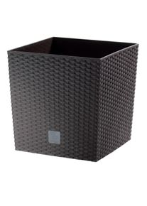 Obal na kvetináč Rato Low tmavohnedá, S