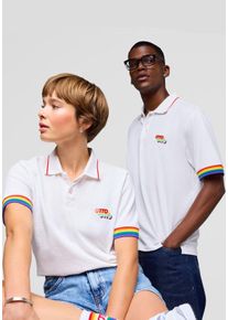 Capelli New York Poloshirt Otto-Diversity Shirt modieuze unisex pride polo met duidelijke boodschap heren korte mouwen maat L multicolor