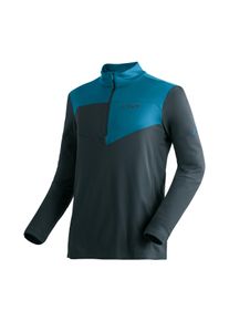 Maier Sports Coltrui Felian Heren midlayer, onderhoudsvriendelijk half-rits fleece, regular fit heren truien maat 46 grijs