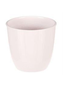 Keramický obal na kvety Terakota, pr. 10 cm, biela