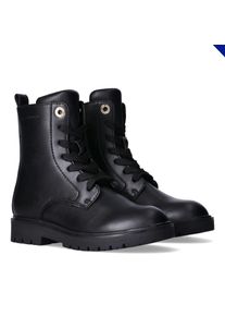 Tommy Hilfiger Veterschoenen Biker boots, winterboots met blokhak meisjes veterschoenen maat 31 zwart