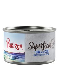 Purizon Superfoods 6 x 140 g.- thon, cabillaud, patates douces, pommes