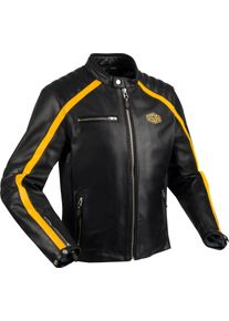 Segura Formula, leather jacket , color: Black/Yellow , size: XXL