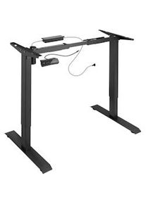 TecTake Telaio per scrivania elettrico ad altezza regolabile e memorizzabile 85-129 x 65 x 71-121 cm - nero - 402999
