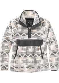 Carhartt Relaxed Fit Aztec, fleece trui vrouwen , kleur: Wit/Donkergrijs , maat: XS
