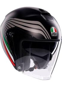 AGV Irides Bologna, open face helmet , color: Matt Black/Grey/Red/Green , size: L