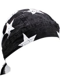 Zan Headgear Road Hog Flydanna Flag, bandana , color: Black/White , size: One Size