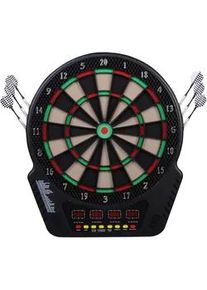 HOMCOM Elektronische Dartscheibe Dartboard Soundeffekte LED Anzeige 27 Spiele , Schwarz , Kunststoff , 51.5x3.2x44 cm , Freizeit & Co, Gartenspielzeug, Kinder-Elektrofahrzeuge
