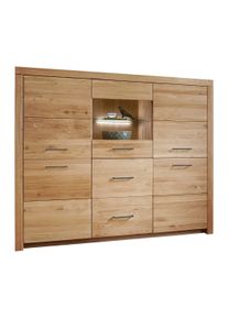 Highboard "Sorano" | zonder verlichting | zwart | Variant 01 | allnatura