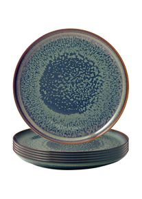 Villeroy & Boch Villeroy & Boch Multipack Crafted Breeze Speiseteller - 6 St&uuml;ck, Teller, Blau