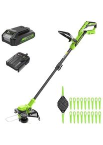 Greenworks, Rasentrimmer, Tagliabordi Senza Filo (Kunststoffmesser)