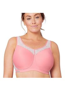 Glamorise, Sport-BH, Reggiseno Sportivo Wonderwire con Ferretto ad Alto Impatto (40 B), Pink