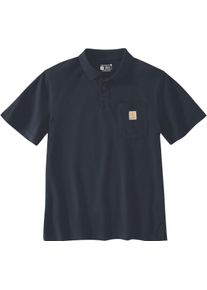 Carhartt Midweight Loose-Fit, polo , couleur: Bleu Fonc&eacute; , taille: M